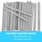 CraftySticks Colored Wood Craft Sticks 4.5 Inch, Red Orange Yellow Green Blue Purple White Black Pink Brown Popsicle Sticks